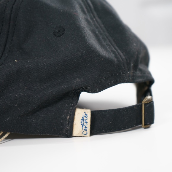 NWT Waterproof Oilskin Cotton Baseball Cap - Handmade - Black - Picture 14 of 15